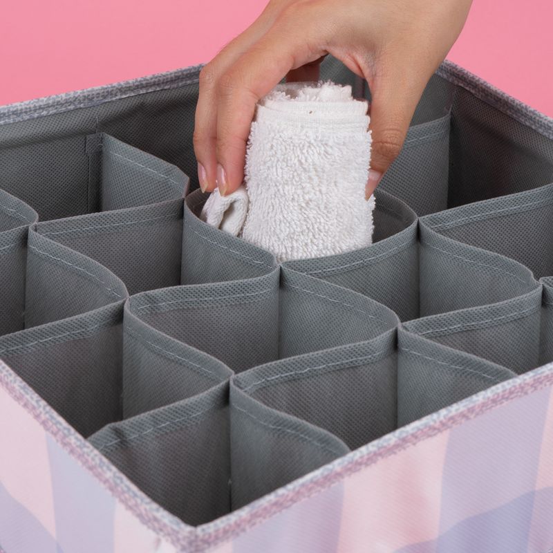 Organizador-de-tela-de-almacenamiento-de-16-celdas-serie-cuadros-azules-Miniso-7-26944