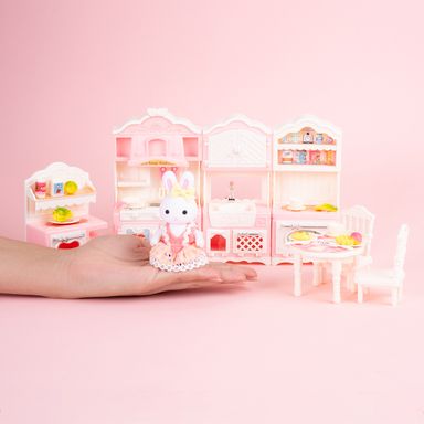 Set para jugar role play series bunny cocina gran set serie miniso -  Miniso