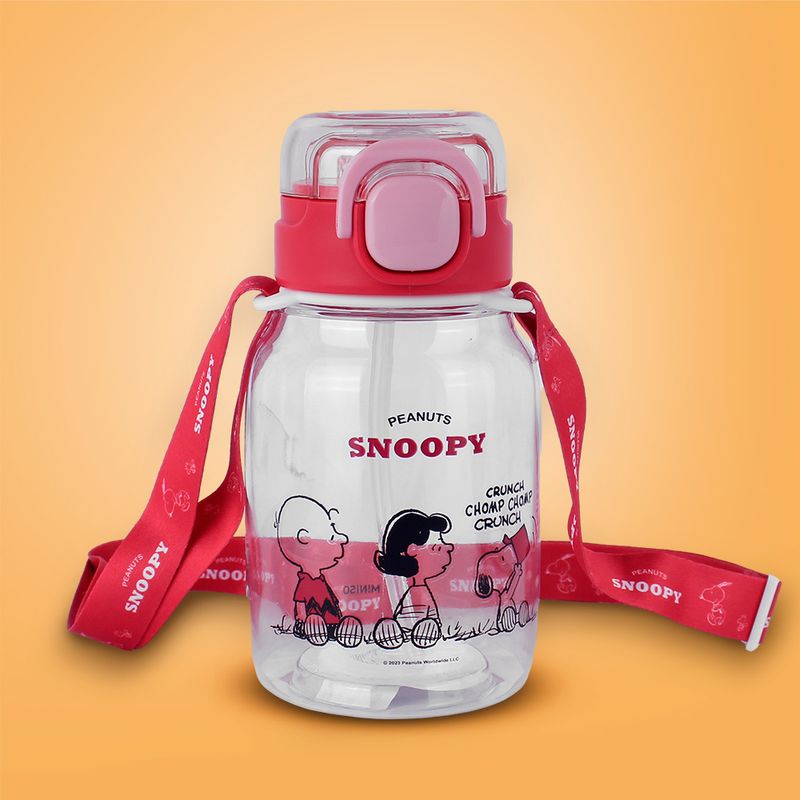 Tomatodo-de-plastico-snoopy-kids-con-correa-para-el-hombro-600-ml-rojo-Snoopy-2-26968