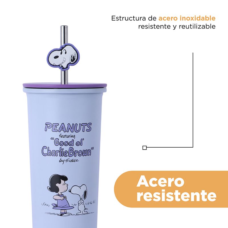 Tomatodo-de-acero-inoxidable-con-sorbete-800ml-purpura-serie-snoopy-Snoopy-8-26977