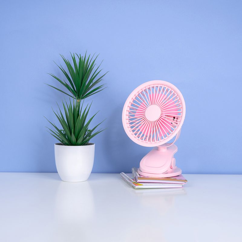 Mini-ventilador-de-escritorio-con-clip-1200-mah-miniso-rosa-Miniso-2-13272