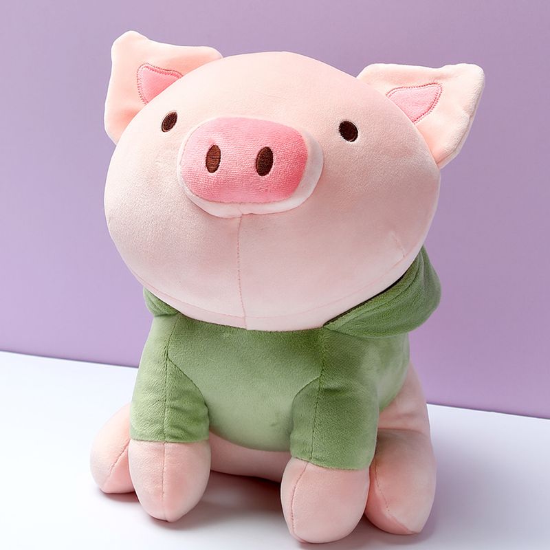 Peluche-de-cerdito-sentado-con-capucha-de-dinosaurio-verde-Miniso-2-2411