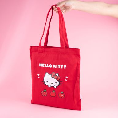 Bolso de compras sanrio hello kitty serie manzanas rojo -  Sanrio