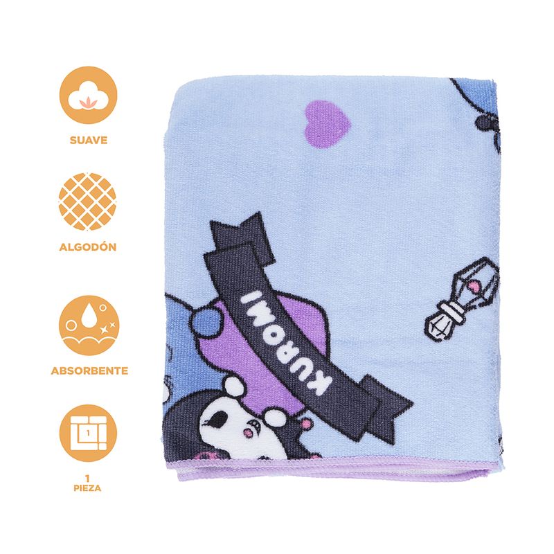 Toalla-de-ba-o-extra-larga-sanrio-kuromi-152cm-x-76cm-morado-Sanrio-4-25913