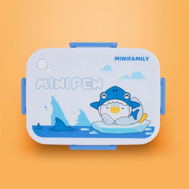 Contenedor mini pen bento box 3 compartimentos 1200 ml serie mini family -  Mini Family