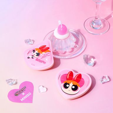 Juego de puff de maquillaje con colchón de aire bombón -  Las Chicas Superpoderosas