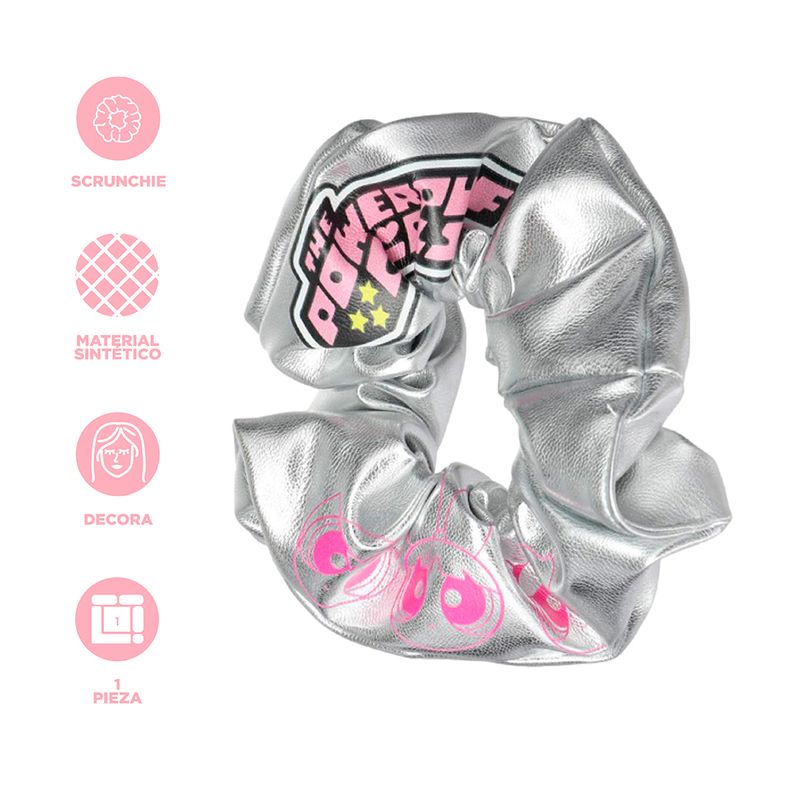 Liga-scrunchie-las-chicas-superpoderosas-metalizada-plateada-Las-Chicas-Superpoderosas-3-27133
