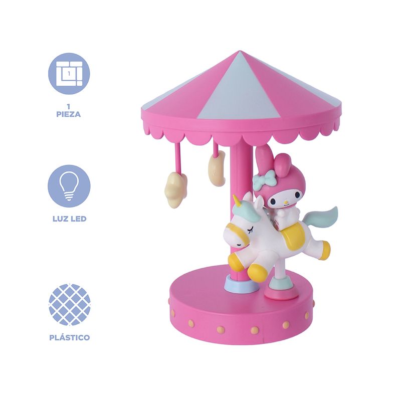 L-mpara-de-noche-led-carousel-my-melody-Sanrio-5-25558