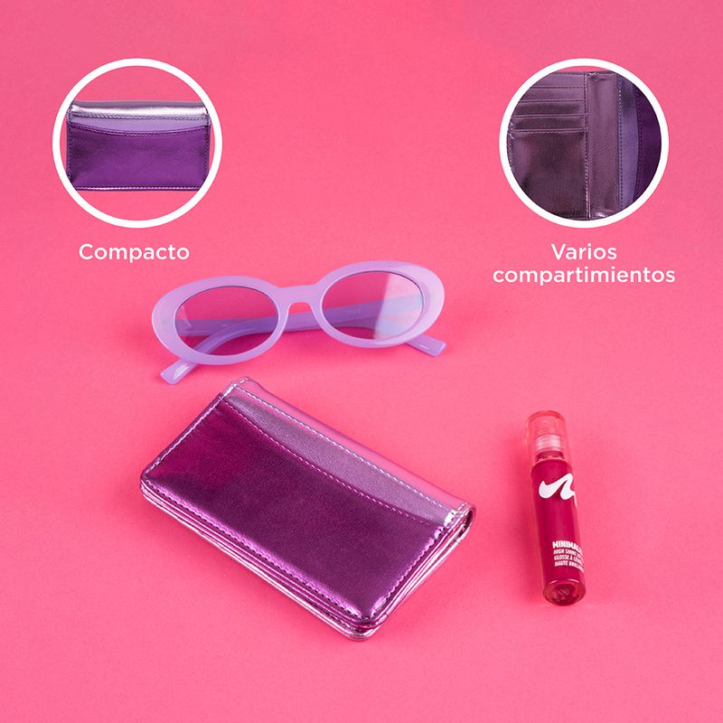 Cartera-para-mujer-metalica-rosa-Miniso-6-27421
