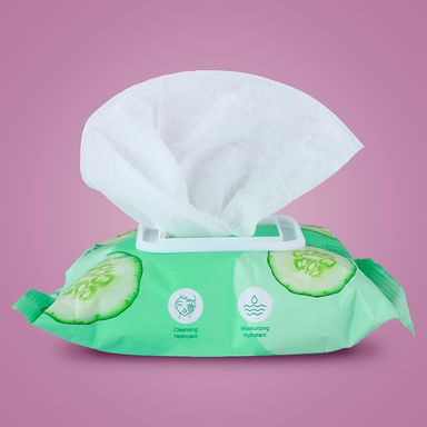 Toallitas limpiadoras faciales refrescantes cucumber -  Miniso