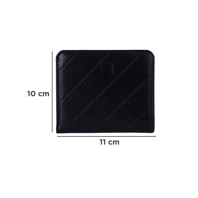 Cartera-corta-para-mujer-miniso-lineas-diagonal-en-relieve-negro-Miniso-7-27454