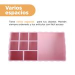 Organizador-de-pl-stico-de-maquillaje-serie-macaron-con-compartimentos-s-rosa-Miniso-5-27461