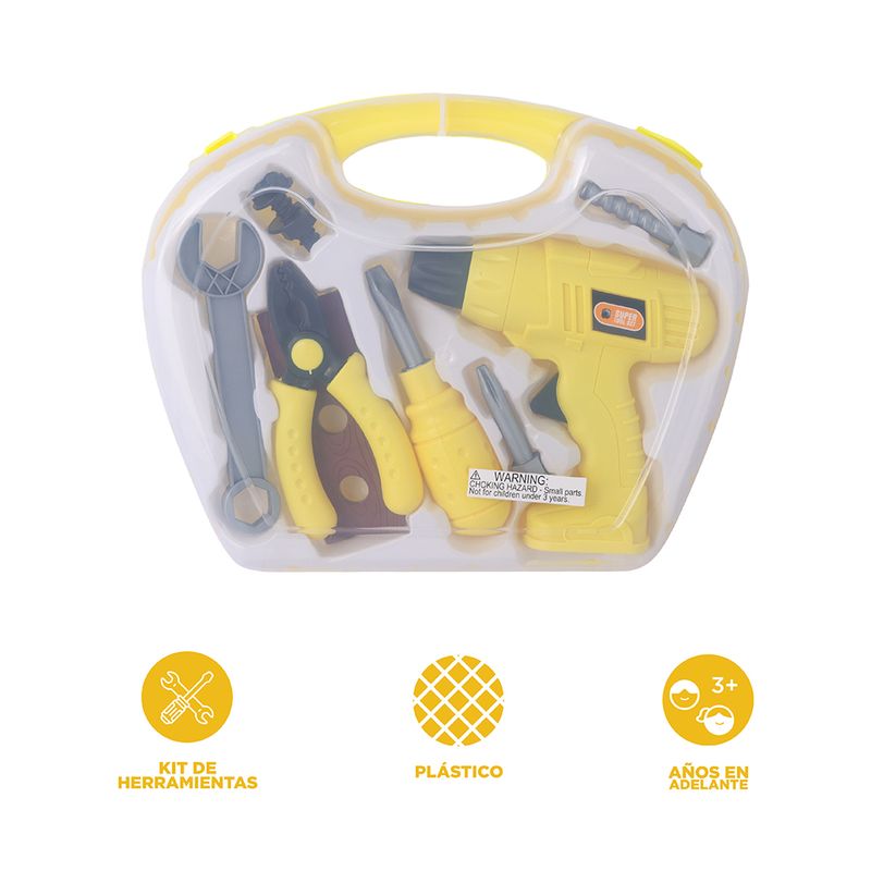 Set-para-jugar-caja-de-herramientas-amarilla-B-serie-miniso-Miniso-3-27483