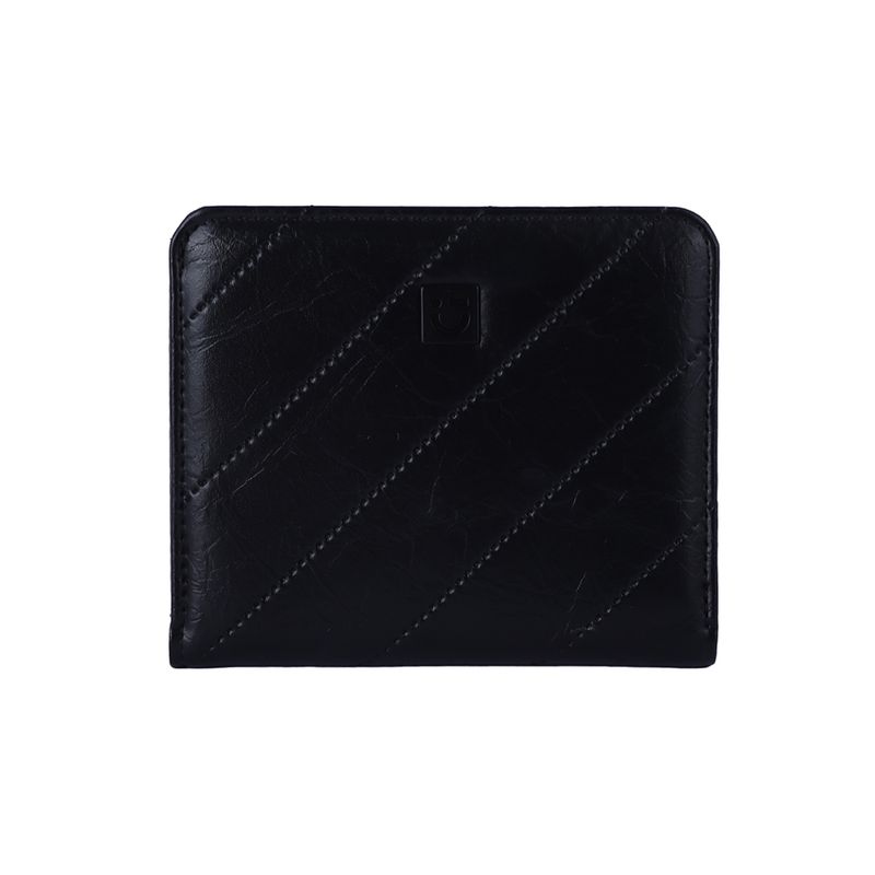 Cartera-corta-para-mujer-miniso-lineas-diagonal-en-relieve-negro-Miniso-1-27454