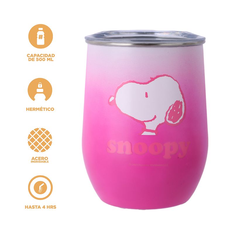 Tomatodo-de-acero-colecci-n-snoopy-360-ml-rosa-Snoopy-3-26961
