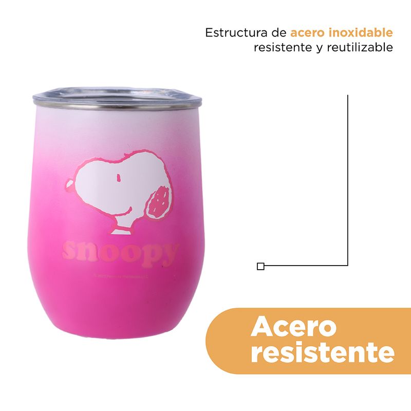 Tomatodo-de-acero-colecci-n-snoopy-360-ml-rosa-Snoopy-6-26961