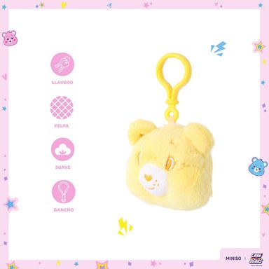 Llavero de peluche 3 pulgadas funshine bear serie care bears -  Care Bears