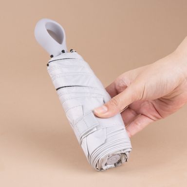 Paraguas y sombrillas paraguas compacto de 5 pliegues beige -  Miniso