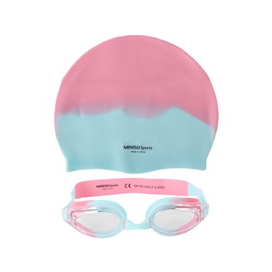 Goggles juego de gafas y gorra de natación para adultos de la serie colorful rosa -  Miniso