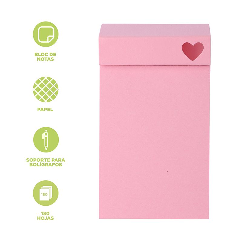 Bloc-de-notas-con-porta-lapiceros-linea-180-hojas-serie-rose-pink-Miniso-3-26767