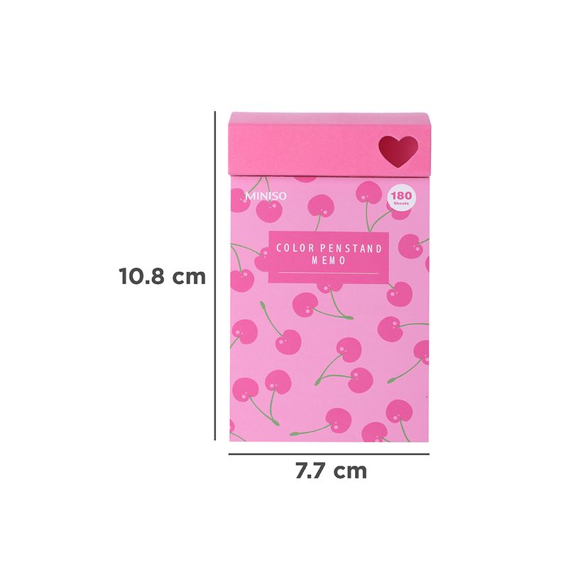 Bloc-de-notas-con-soporte-para-lapicero-cereza-180-hojas-serie-rose-pink-Miniso-4-26769