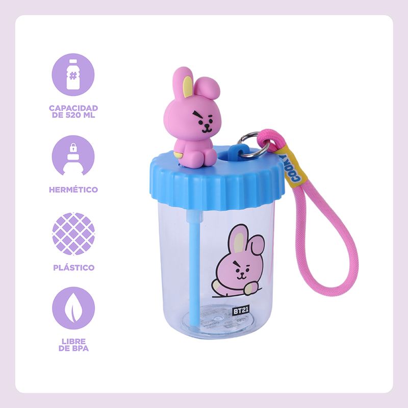 Tomatodo-de-pl-stico-con-decoraci-n-y-correa-bt21-collection-de-520-ml-cooky-BT21-3-27054
