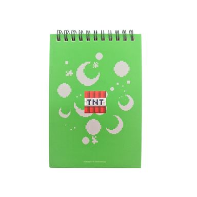 Cuaderno en relieve a 80 hojas serie minecraft -  Minecraft
