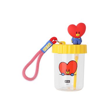 Tomatodo de plástico con decoración y correa bt21 collection de 520 ml tata -  BT21