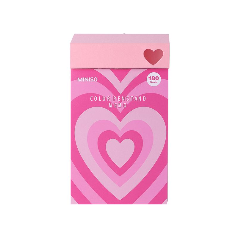 Bloc-de-notas-con-soporte-para-lapicero-corazon-180-hojas-serie-rose-pink-Miniso-1-26768