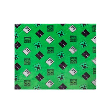 Manta multiprint colección minecraft 152cm x 127cm verde -  Minecraft