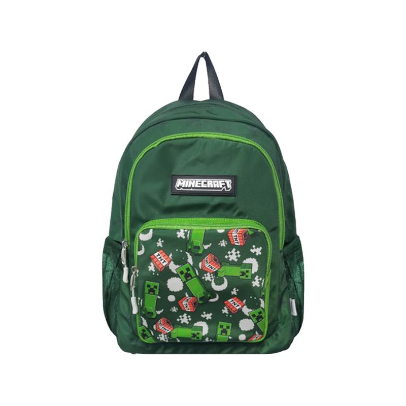 Mochila-escolar-minecraft-verde-con-bolso-estampado-Minecraft-1-27575