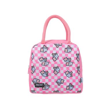 Lonchera minecraft estampada rosa -  Minecraft