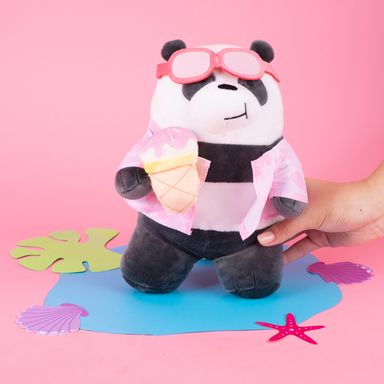 Peluche 28 cm de panda con helado serie wbb -  We Bare Bears