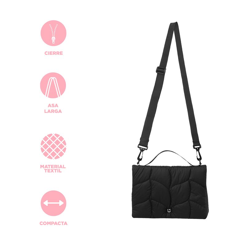 Bolso-crossbody-miniso-serie-hojas-acolchado-negro-Miniso-4-26448