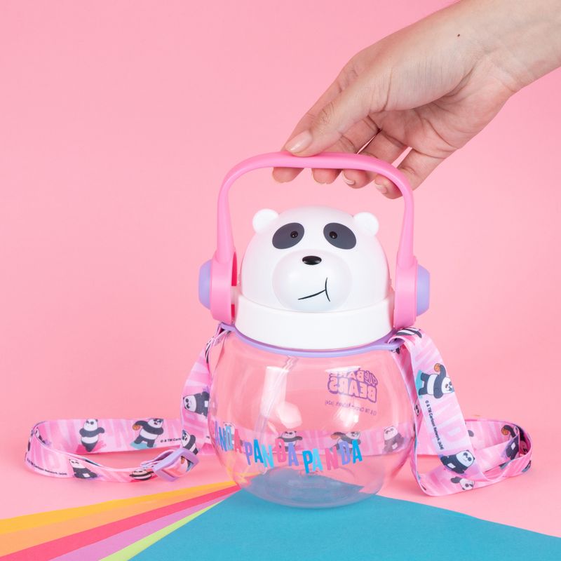 Botella-de-agua-con-correa-para-el-hombro-800-ml-panda-serie-wbb-color-rosa-We-Bare-Bears-2-27389
