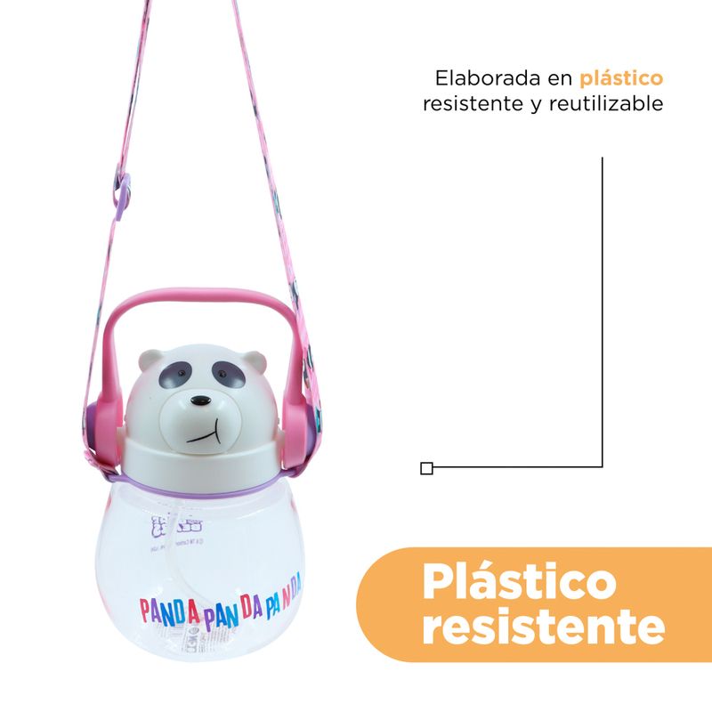 Botella-de-agua-con-correa-para-el-hombro-800-ml-panda-serie-wbb-color-rosa-We-Bare-Bears-7-27389