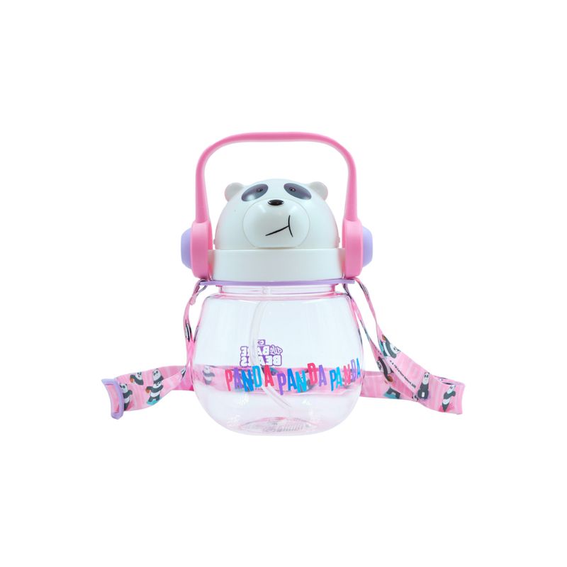 Botella-de-agua-con-correa-para-el-hombro-800-ml-panda-serie-wbb-color-rosa-We-Bare-Bears-1-27389