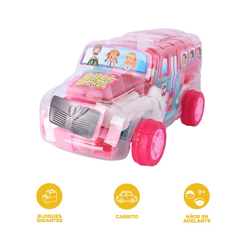 Bloques-autobus-escolar-rosa-serie-miniso-Miniso-3-26492