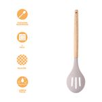Utensilio-de-cocina-cuchara-ranurada-serie-silicona-beige-Miniso-3-27511
