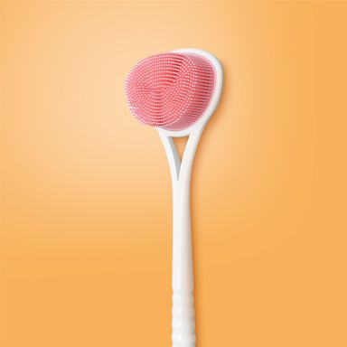 Esponja de cuerpo de doble cara con mango largo rosa serie miniso -  Miniso