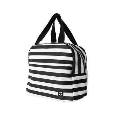 Lonchera miniso rayas blanco y negro -  Miniso
