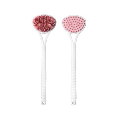 Esponja de cuerpo de doble cara con mango largo rosa serie miniso -  Miniso