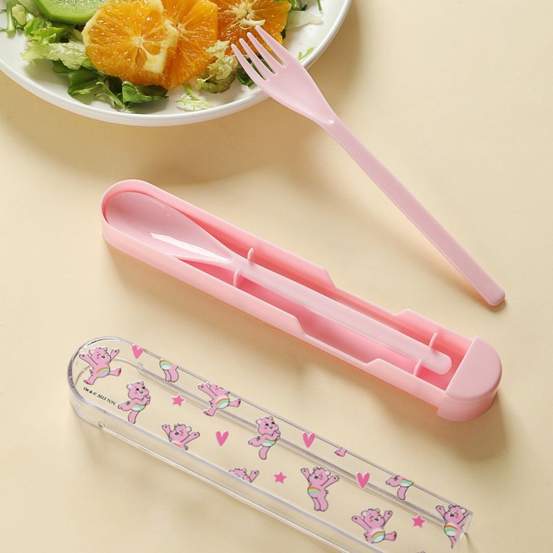 Juego-de-cubiertos-de-la-colecci-n-care-bears-tenedor-y-cuchara-con-estuche-rosa-Care-Bears-2-20139
