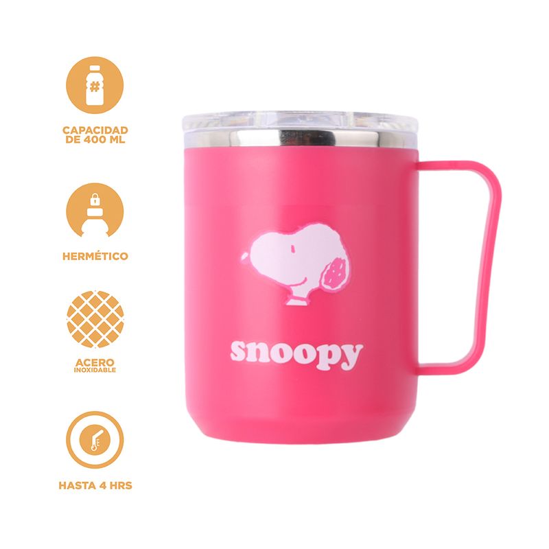 Vaso-de-acero-con-asa-colecci-n-snoopy-400ml-rosa-Snoopy-4-18842