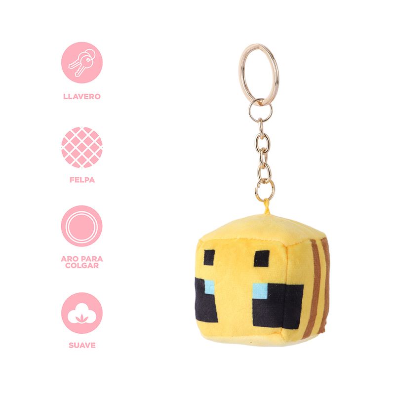 Llavero-de-peluche-abeja-serie-minecraft-Minecraft-3-27544