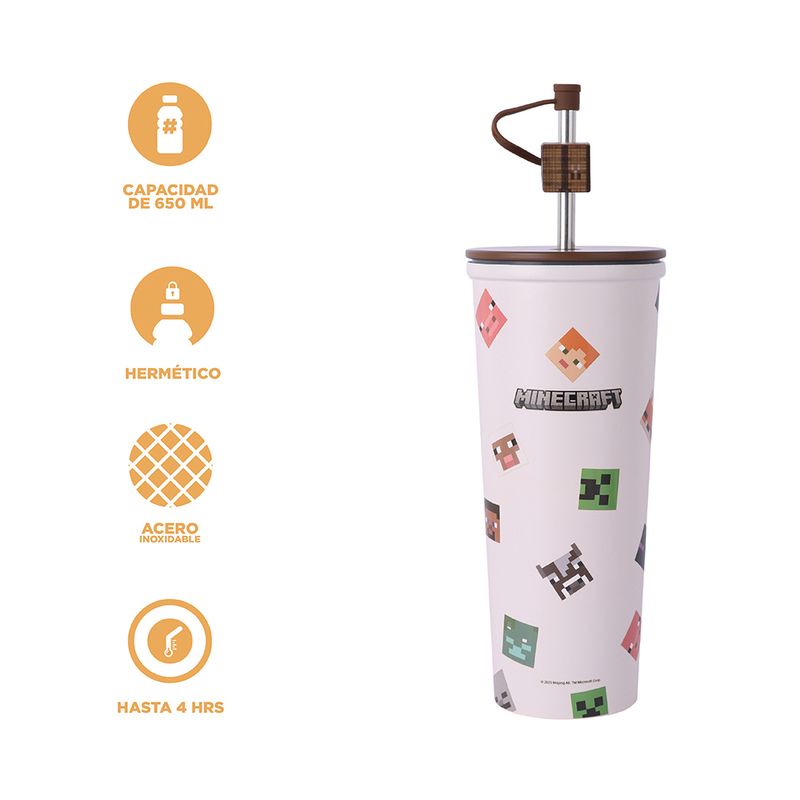 Tomatodo-de-acero-con-sorbete-de-minecraft-650-ml-blanca-Minecraft-3-27594