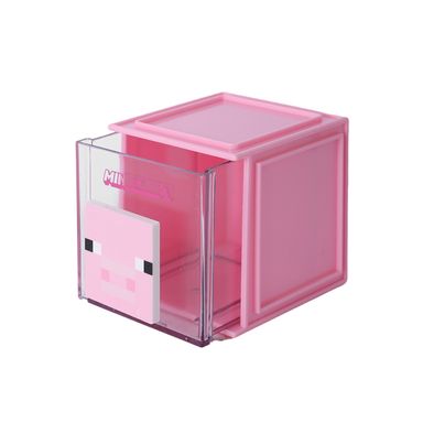 Organizador de plástico pequeño cuadrado de minecraft rosa -  Minecraft