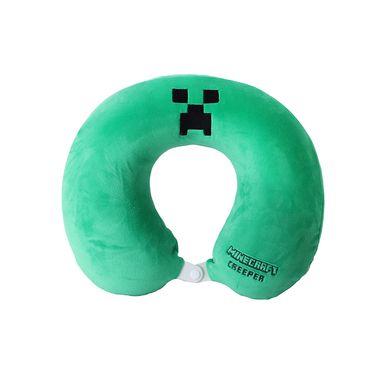 Almohada de viaje de espuma viscoelástica para el cuello de minecraft verde -  Minecraft