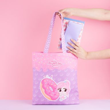 Bolso de compras mis pastelitos color morado -  Mis Pastelitos