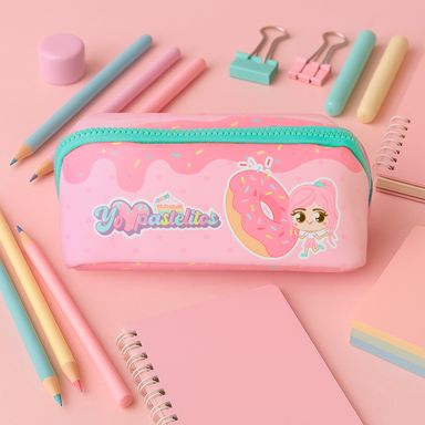 Cosmetiquera mis pastelitos dona color rosa -  Mis Pastelitos